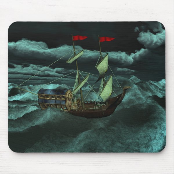 A Wild and Stormy Sea Mousepad