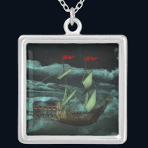 A Wild and Stormy Sea Necklace