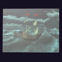 A Wild and Stormy Sea Notepad