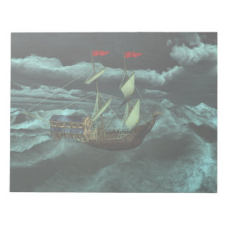 A Wild and Stormy Sea Notepad