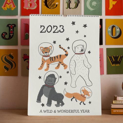 A Wild and Wonderful Year Illustrated Calendar