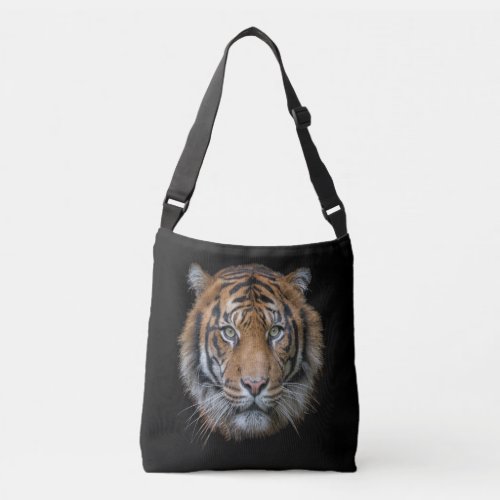 A wild Bengal Tiger face Crossbody Bag