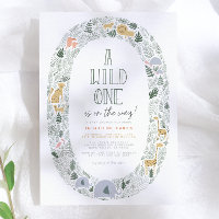 A Wild One Cute Jungle Safari Baby Boy Baby Shower