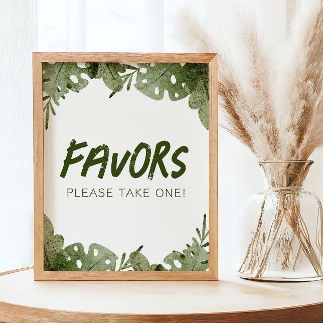 A Wild One Is On The Way Safari Baby Favor Sign (Creator Uploaded)