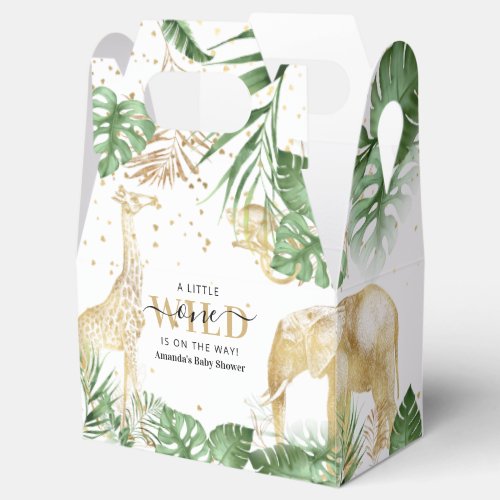 A Wild One is on the Way Safari Baby Shower Favor Boxes