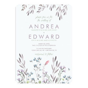 Wildflower Wedding Invitations Zazzle A Wildflower Wedding Invitation