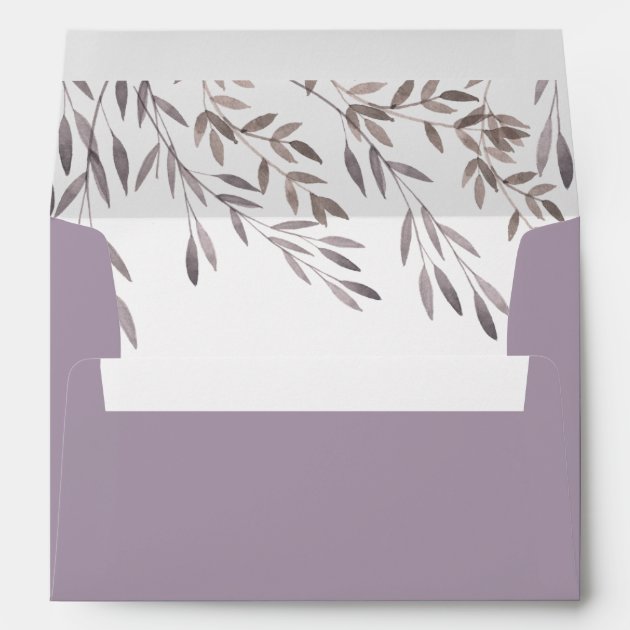 A Wildflower Wedding Matching Envelope