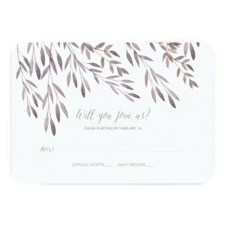 A Wildflower Wedding RSVP Card
