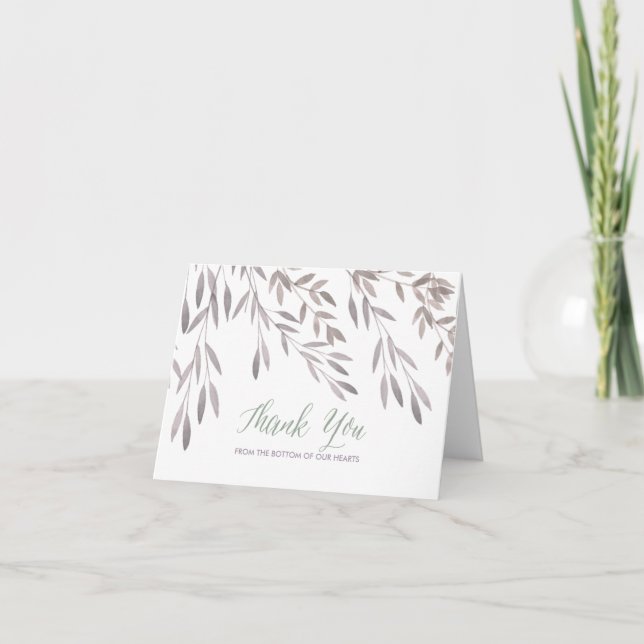 A Wildflower Wedding Thank You Card (Front)