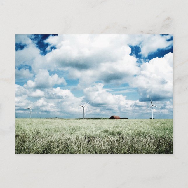 A wind farm postcard (Front)