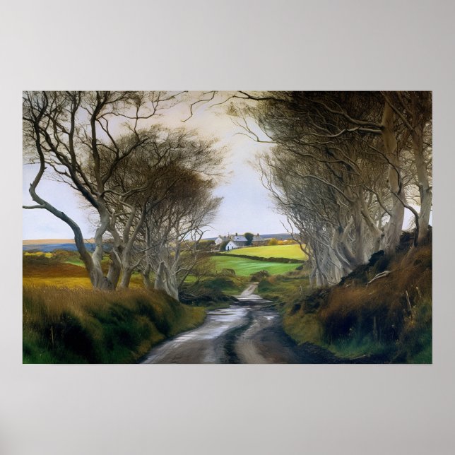 A winding country road poster (Front)