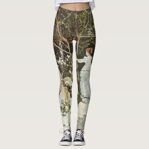 A Windmill at Zaandam Claude Monet Leggings