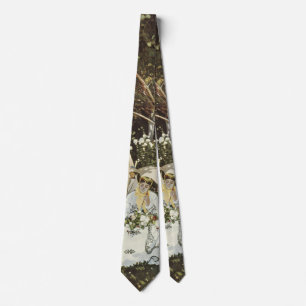 A Windmill at Zaandam Claude Monet      Neck Tie