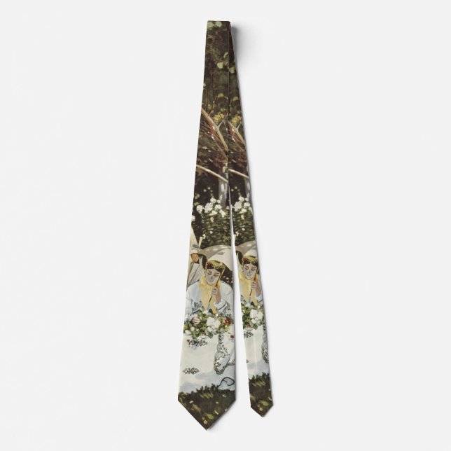 A Windmill at Zaandam Claude Monet      Neck Tie (Front)