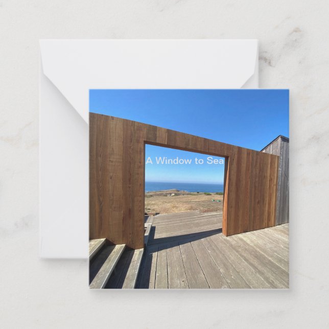 A Window to Sea Note Card (Front)