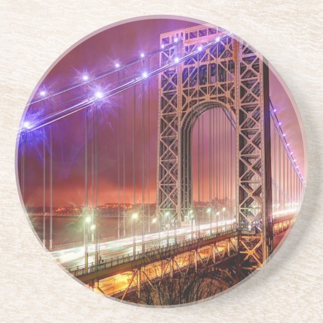 A windy and rainy evening view from Fort Lee Coaster (Front)