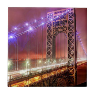A windy and rainy evening view from Fort Lee Tile