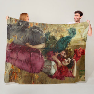 A Windy Day by Gaetano Bellei Fleece Blanket