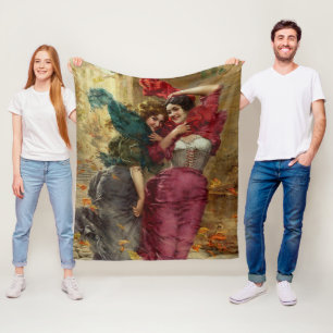 A Windy Day by Gaetano Bellei Fleece Blanket