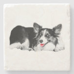 A Wink of Red at Every Sip Stone Coaster