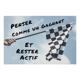 A Winner" Wall Poster Positive Quote