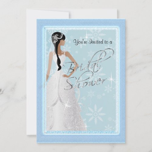 A Winter Bride Bridal Shower Invitation