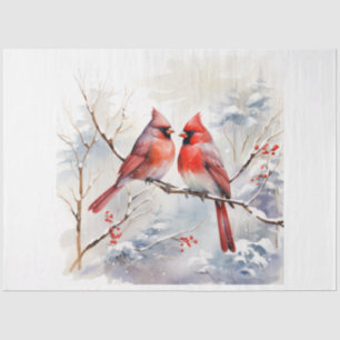 A Winter Cardinal Series Design 4 Tissue Paper