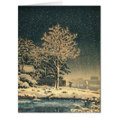 A Winter Day on Sumida River in Japan (Front)