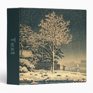 A Winter Day on Sumida River in Japan 3 Ring Binder