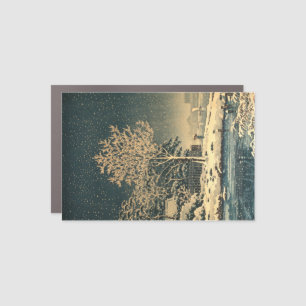 A Winter Day on Sumida River in Japan Car Magnet