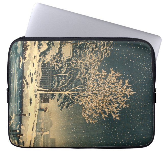 A Winter Day on Sumida River in Japan Laptop Sleeve (Front)