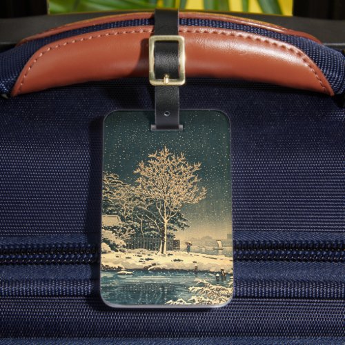 A Winter Day on Sumida River in Japan Luggage Tag