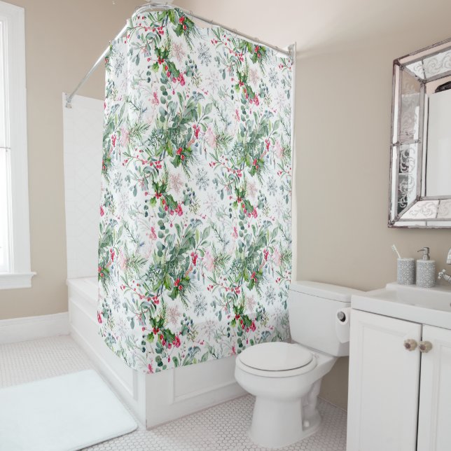 a winter fruit with a refreshing feel shower curtain (In Situ)