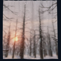 A Winter Night's Dream Shower Curtain