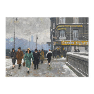 A Winter Street | Paul Fischer Cards
