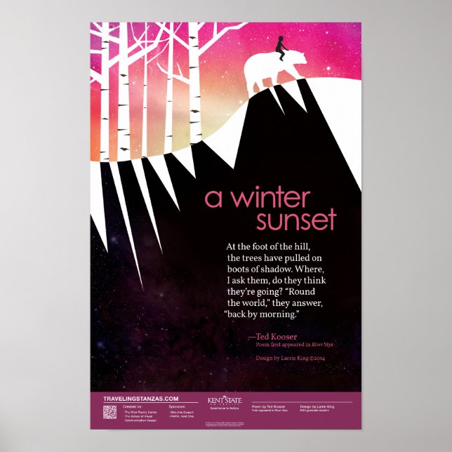 A Winter Sunset Poster (Front)