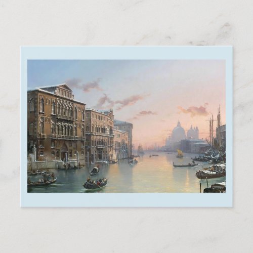 A Winter View Of The Grand Canal Venice  Postcard