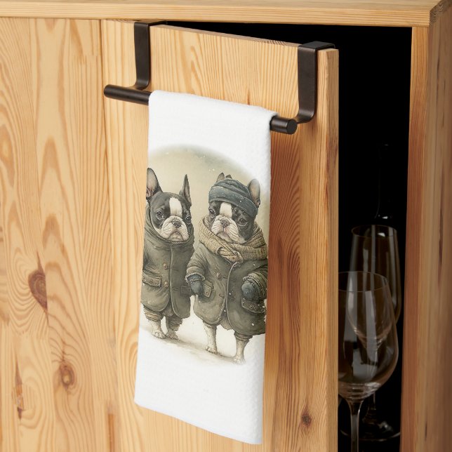 A Winter Walk 02 Kitchen Towel (Thirds Fold)