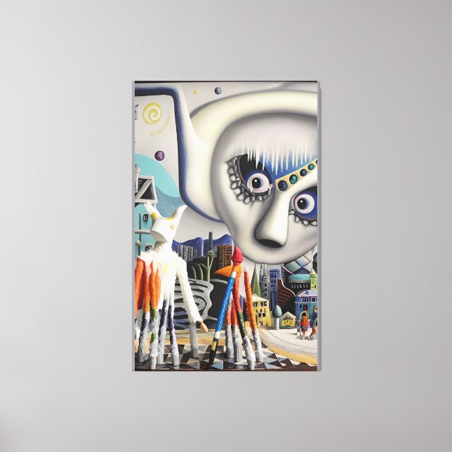 A Winter Wonder Diorama-Land Ken Gage Canvas Print (Front)