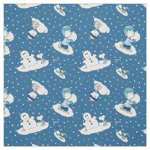 A Winter Wonderland! Peanuts Charlie Brown Snow Fabric
