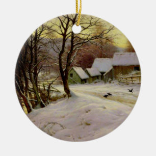 A Winter's Morning Ceramic Ornament