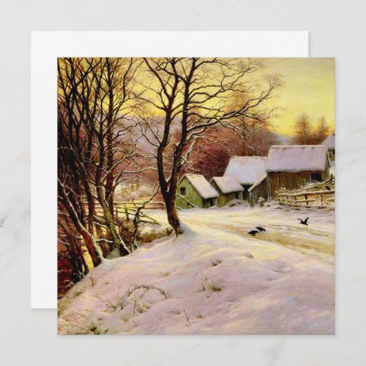 A Winter's Morning, fine art painting (Front/Back)