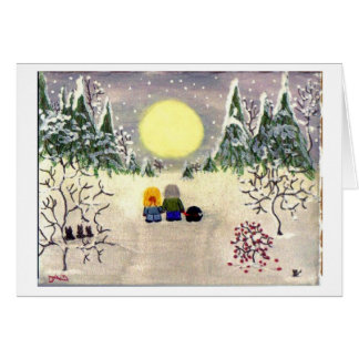"A Winter's Night Walk" Cards