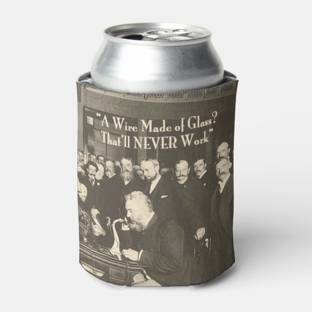 A Wire Made of Glass Humorous Tech Can Cooler (Can Front)