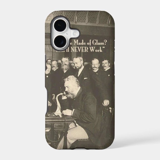 A Wire Made of Glass Humorous Tech Iphone Case (Back)