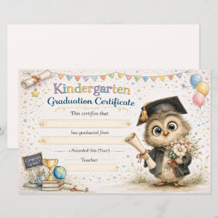 A Wise Little Owl Celebrating Graduation