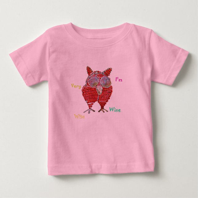 A wise owl item baby T-Shirt (Front)