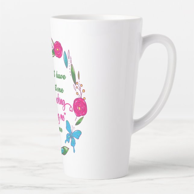 A Wise Woman Once Said I'm Outta Here Latte Mug (Right)