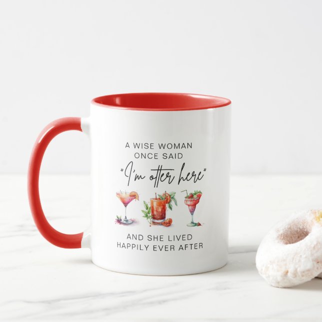 A Wise Woman Once Said Personalized Retirement  Co Mug (With Donut)