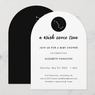 A Wish Come True Big Dipper Baby Shower Invitation